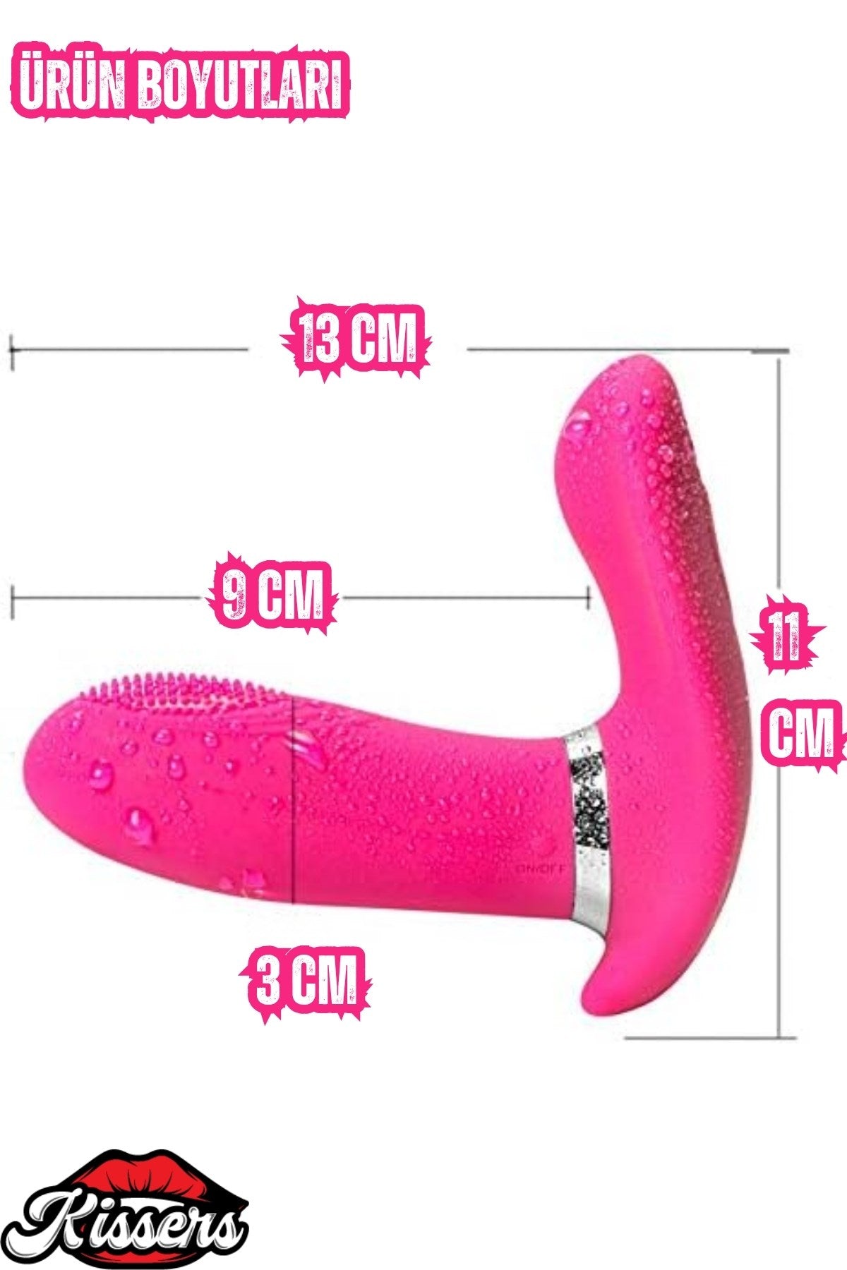 Kablosuz Uzaktan Kumandalı Isıtmalı Tırtıklı Titreşimli Giyilebilir 2'si 1 Arada Vibratör