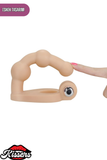 Lovetoy Penis Halkalı Klitoris Uyarıcı The Soft Double Boncuk Anal Penetratör Titreşimli 15 cm