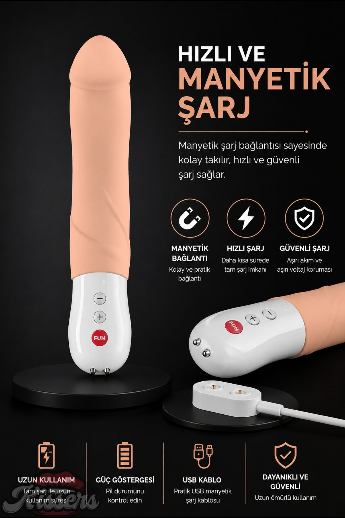 Fun Factory Big Boss Tutamaçlı Güçlü Titreşimli G Noktası Vibratör