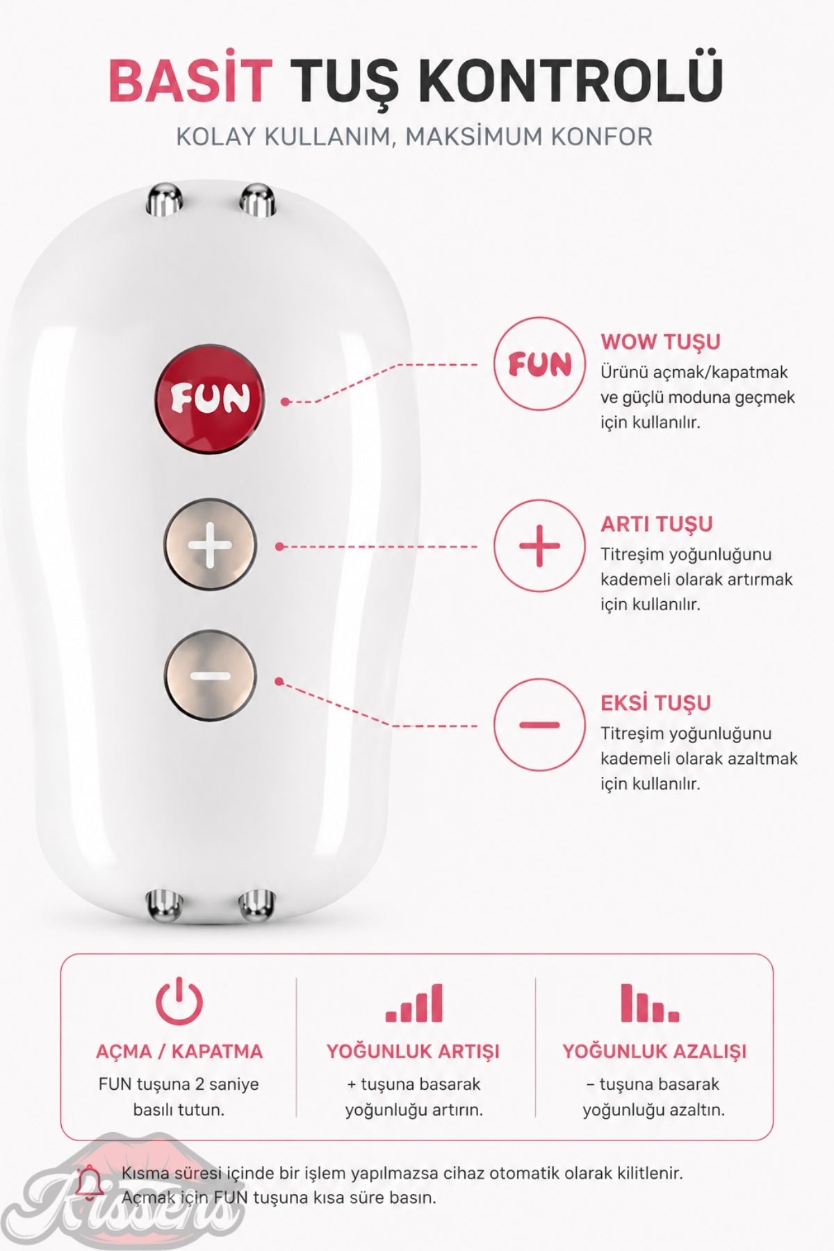 Fun Factory Miss Bi Tutamaçlı Güçlü Titreşimli G Noktası ve Klitoris Uyarıcılı Tavşan Vibratör