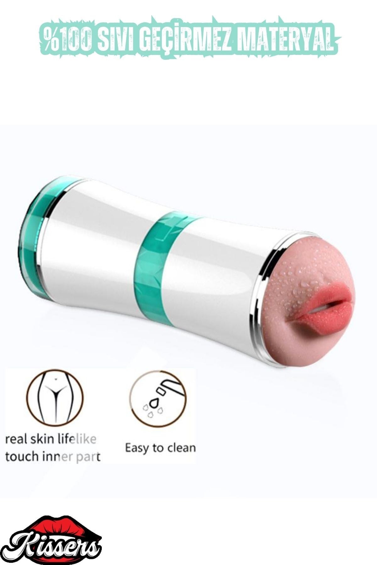 Ağız ve Vajina Çift Girişli Yüksek Kaliteli Kutulu Saklanabilir Suni Vajina Mastürbatör