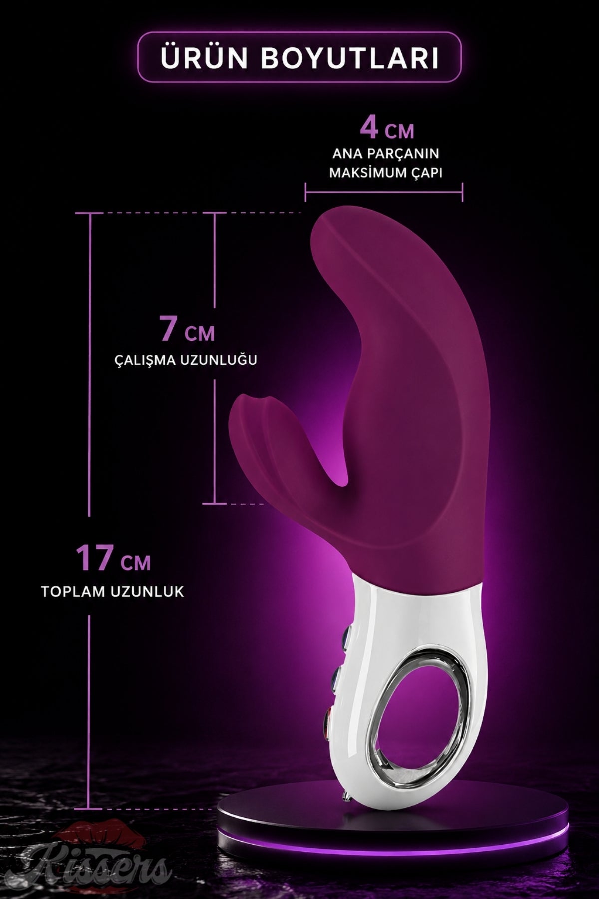 Fun Factory Miss Bi Tutamaçlı Güçlü Titreşimli G Noktası ve Klitoris Uyarıcılı Tavşan Vibratör