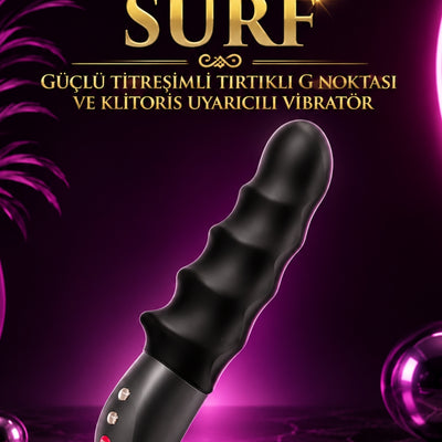 Fun Factory Surf Güçlü Titreşimli Tırtıklı G Noktası ve Klitoris Uyarıcılı Vibratör