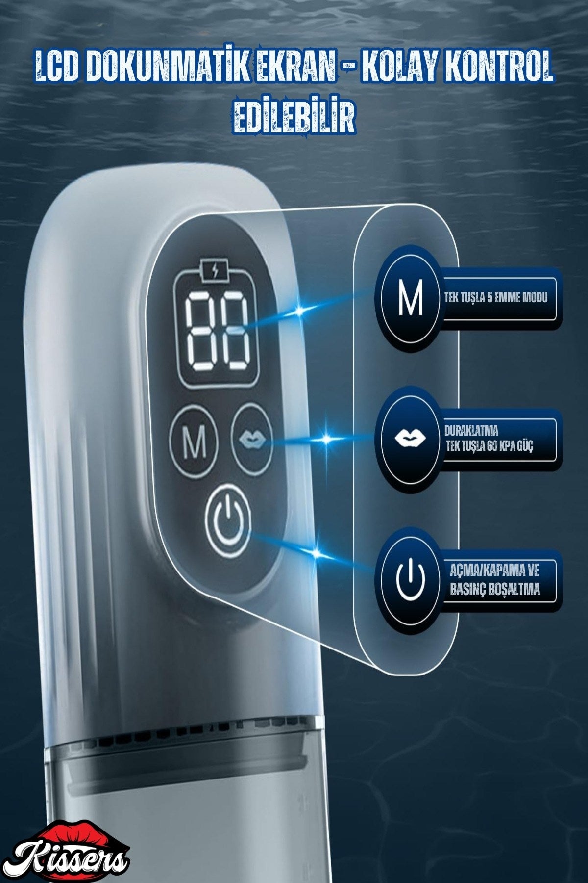 Maximizer Pro Sulu & Susuz Kullanılabilen Yüksek Basınçlı Ayarlı Emişli Eğitici Vakum Penis Pompası