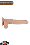 Lovetoy Titreşimli Eğilip Bükülebilir Vantuzlanabilir Real Extreme Dildo Penis 23 cm