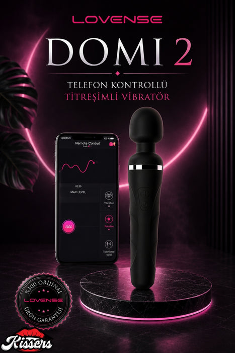 Lovense Dünyanin Her Yerinden Kontrol Edilebilen Domi 2 Telefon Kontrollü Güçlü Titreşimli Vibratör