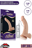 Lovetoy Titreşimli Eğilip Bükülebilir Vantuzlanabilir Real Extreme Dildo Penis 21.5 cm