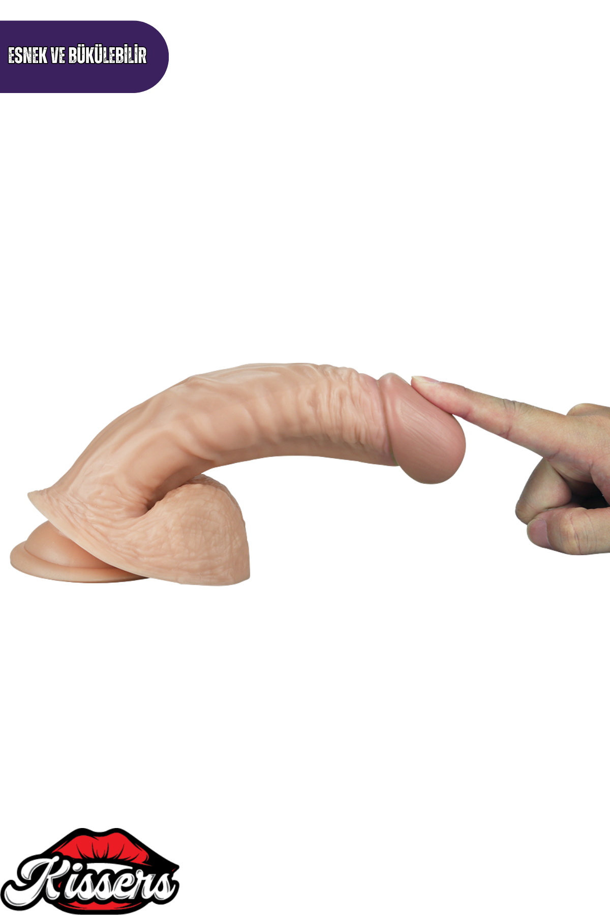 Lovetoy Titreşimli Eğilip Bükülebilir Vantuzlanabilir Real Extreme Dildo Penis 21.5 cm