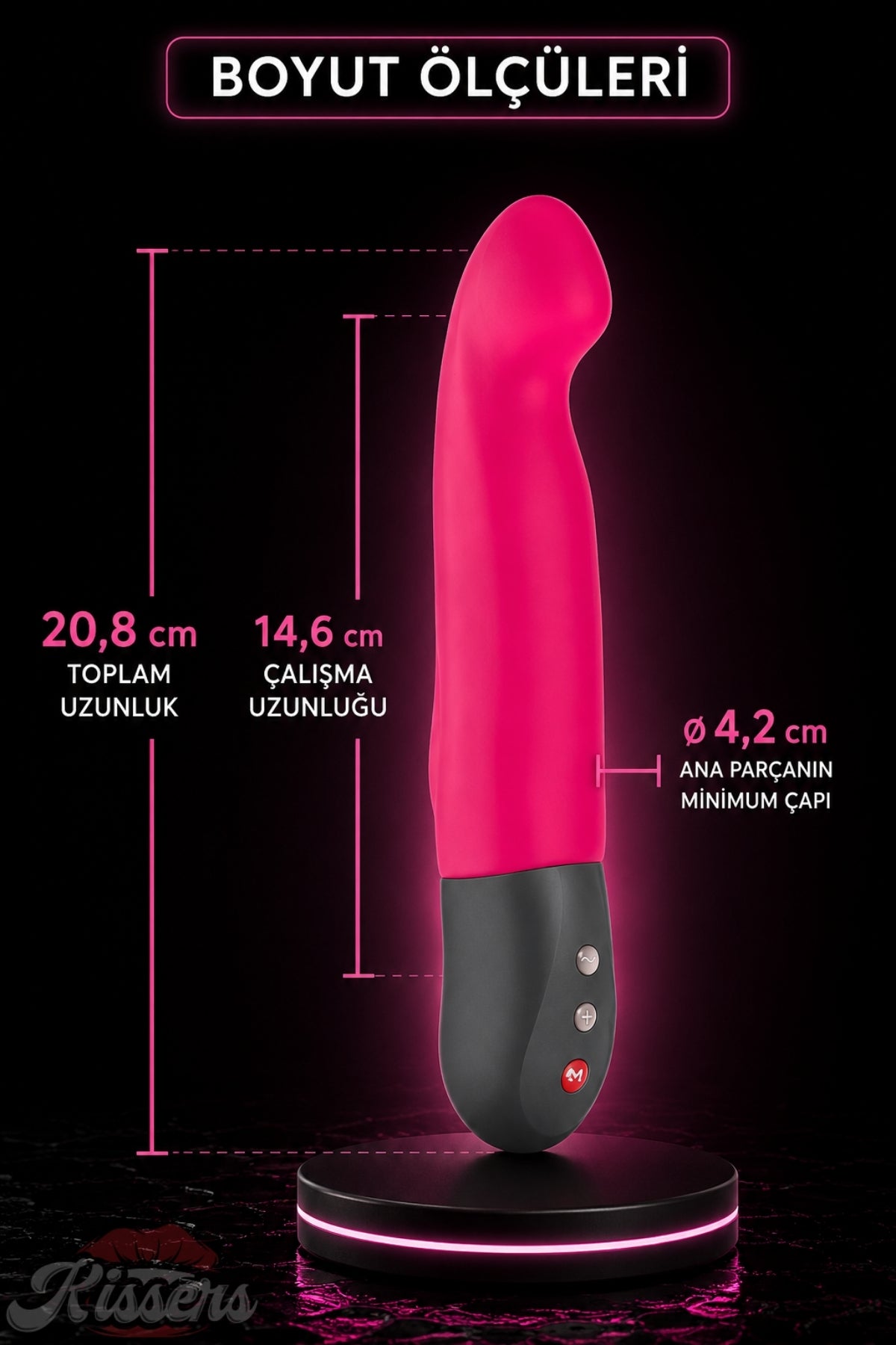 Fun Factory Stronic Tutamaçlı Güçlü Titreşimli G Noktası ve Klitoris Uyarıcılı Penis Şeklinde Vibratör