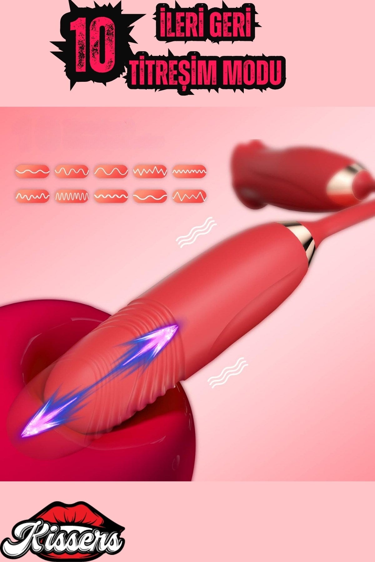 Cinsel Oyuncak Kadınlar Için 3'ü 1 Arada Anal Vajina Klitoris Titreşim Yalama Vibratör