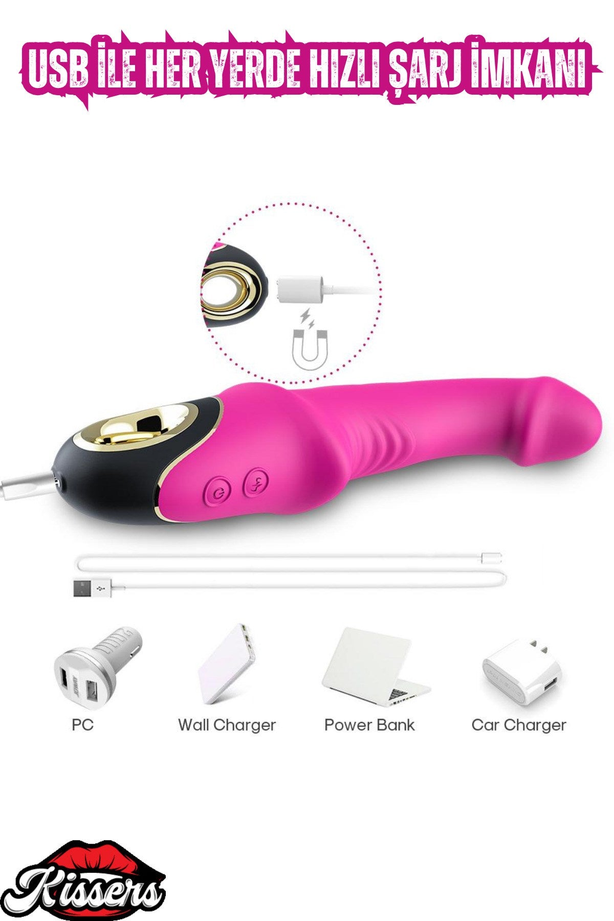 Esnek G Nokta ve Klitoris Uyarıcı Yapay Penis Anal Vajina Vibratör