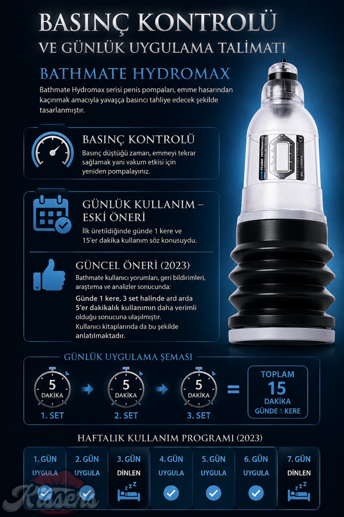 Bathmate Hydromax 3 Etkili Ultra Güçlü Hidroponik Penis Pompası