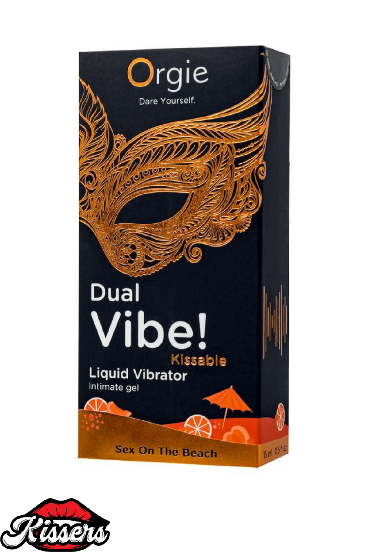 Kissers Orgie Dual Vibe Kissable Sex on the Beach Aromalı Su Bazlı Kayganlaştırıcı Jel 15 Ml