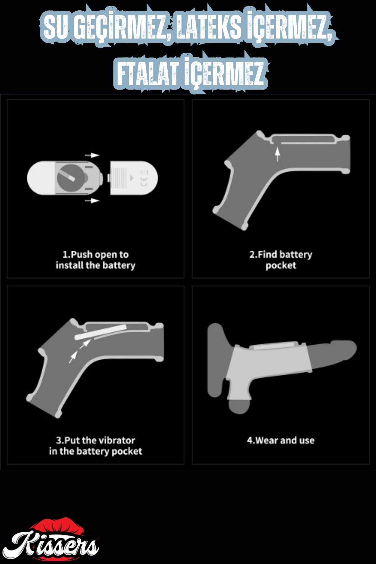 Drip Knights Ring with Scrotum Sleeve Titreşimli Penis Kılıfı 13 Cm