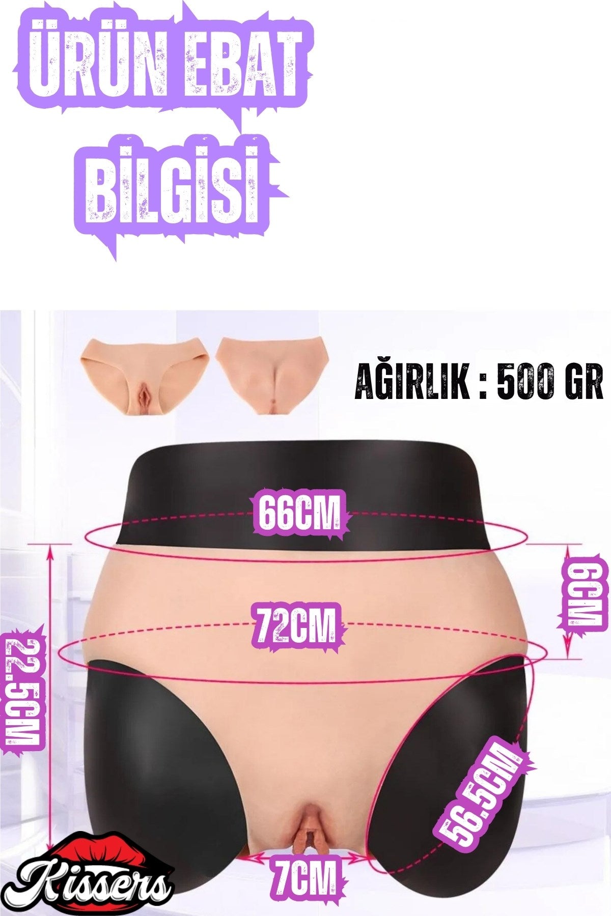 Medikal Silikon Gerçekçi Cilt Dostu Kalça Kaldırıcı Penis Gizleyici Yapay Giyilebilir Vajina