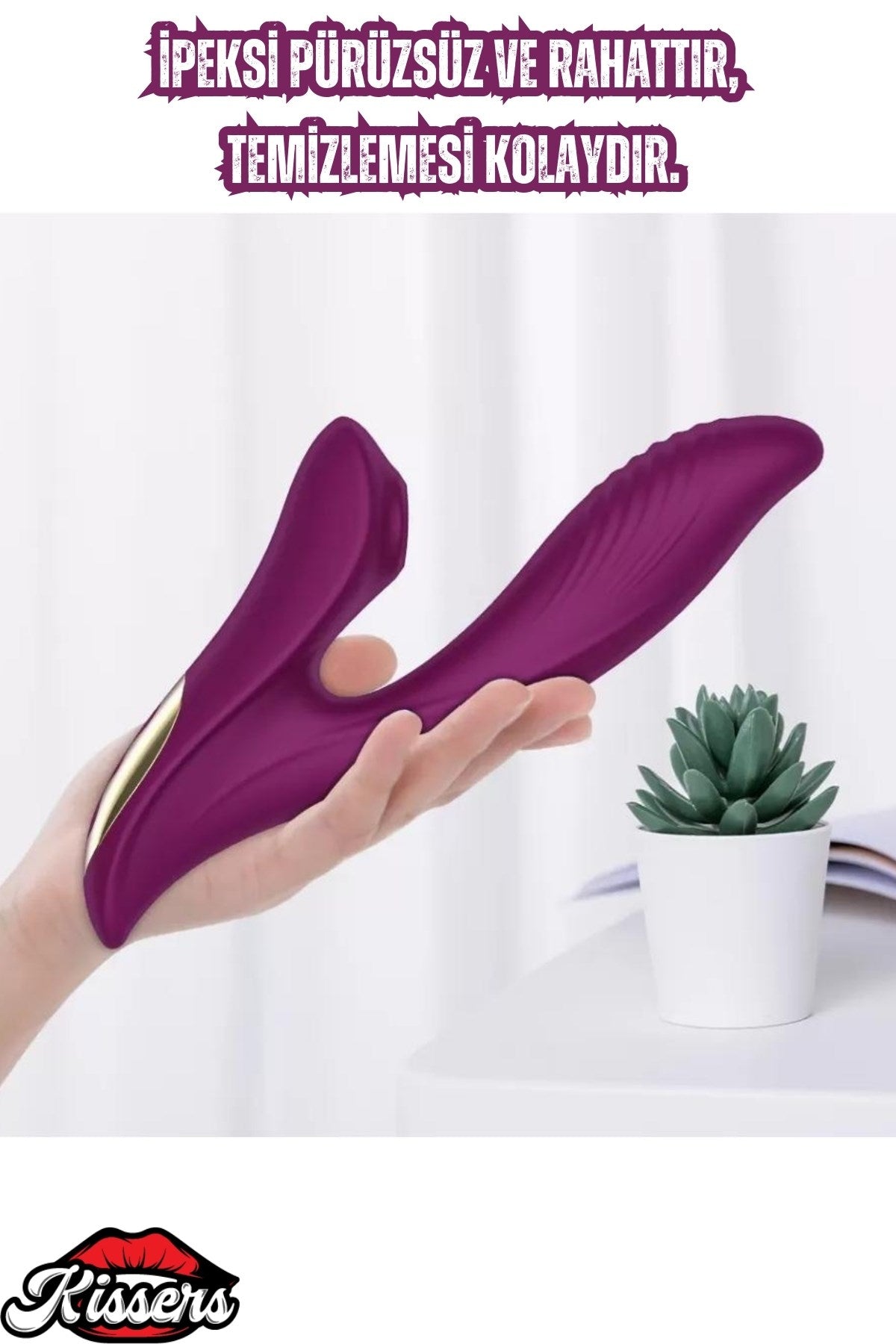 Sıvı Geçirmez Cinsel Oyuncak Akıllı G-Spot Uyarıcı ve Klitoris Emiş Güçlü 2si 1 Arada Vibratör