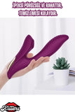 Sıvı Geçirmez Cinsel Oyuncak Akıllı G-Spot Uyarıcı ve Klitoris Emiş Güçlü 2si 1 Arada Vibratör