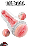 Ultra Gerçekçi Yumuşak Premium Doku Fener Tipi Kolay Saklanabilen Kupa Suni Vajina Cup Mastürbatör
