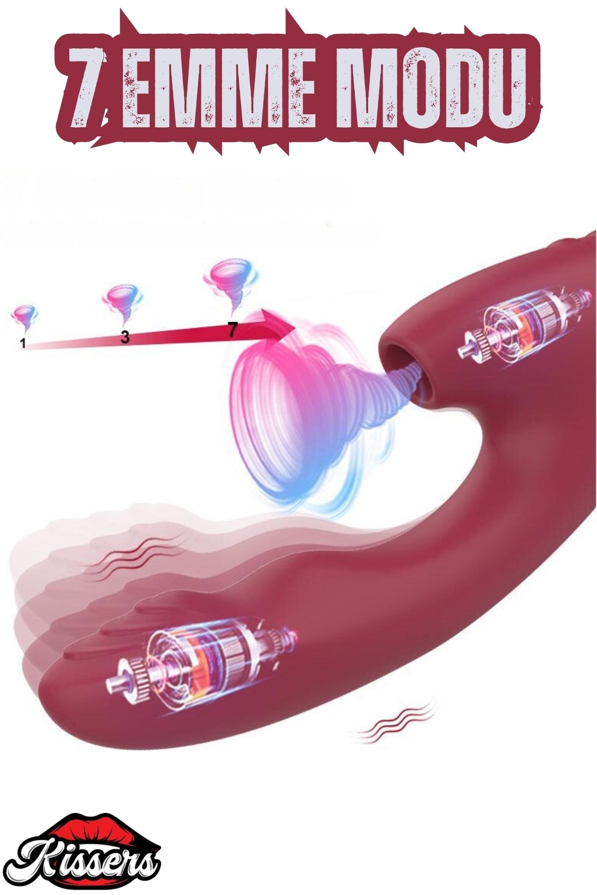 Şarjlı Akıllı Isıtmalı G-Spot ve Klitoris Emiş Uyarıcı Çift Motorlu Dalga Hareketli Rabbit Vibratör