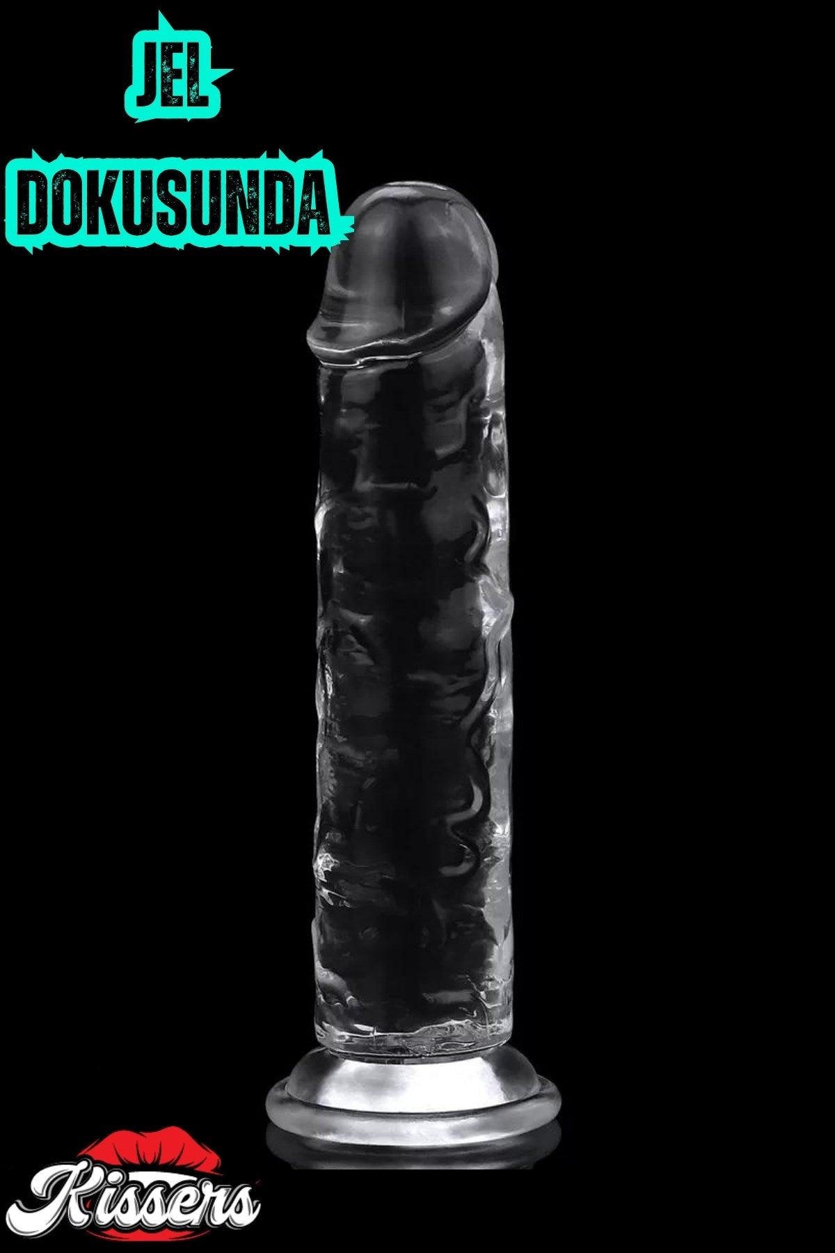 Yeni Nesil Cinsel Oyuncak Testissiz Şeffaf Jel Dokusunda Ultra Realistik Penis Dildo 19 Cm
