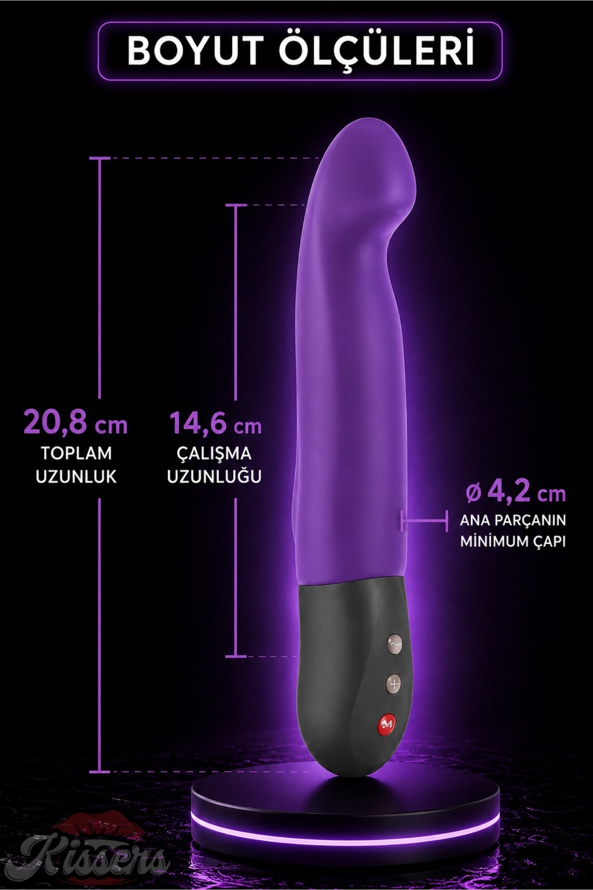 Fun Factory Stronic Tutamaçlı Güçlü Titreşimli G Noktası ve Klitoris Uyarıcılı Penis Şeklinde Vibratör