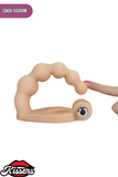 Lovetoy Penis Halkalı Klitoris Uyarıcı The Soft Double Boncuk Anal Penetratör Titreşimli 16.5 cm