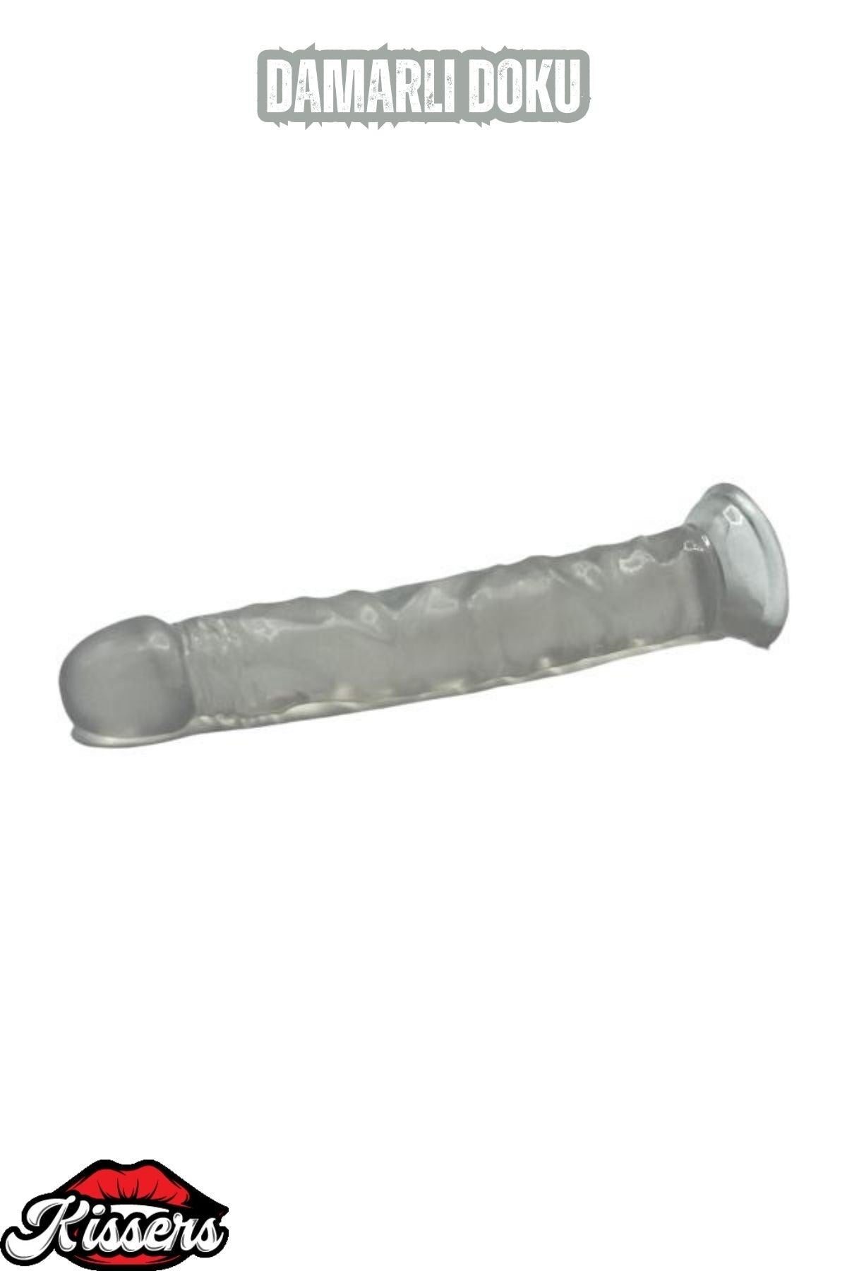 Ultra Realistik Damarlı Bükülebilir Vantuzlanabilir Jel Dokusunda beyaz Dildo Penis 23 Cm