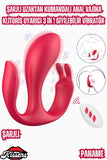 Paname Şarjlı Uzaktan Kumandalı Anal Vajina Klitoris Uyarıcı Giyilebilir Vibratör