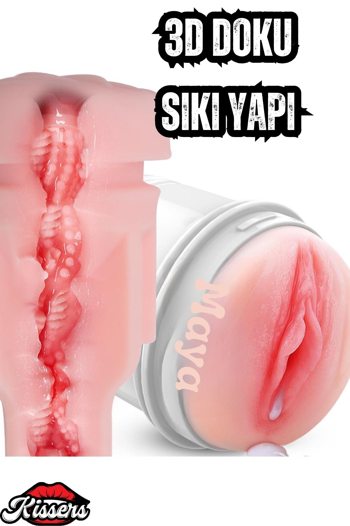 Ultra Gerçekçi Yumuşak Premium Doku Fener Tipi Kolay Saklanabilen Kupa Suni Vajina Cup Mastürbatör