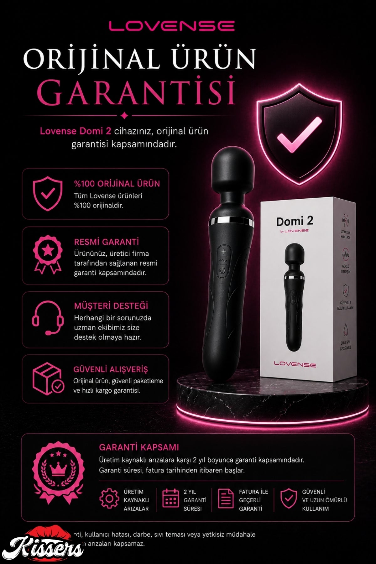 Lovense Dünyanin Her Yerinden Kontrol Edilebilen Domi 2 Telefon Kontrollü Güçlü Titreşimli Vibratör