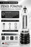 Bathmate Etkili Ultra Güçlü Hidroponik Hydro 7 Penis Pompası