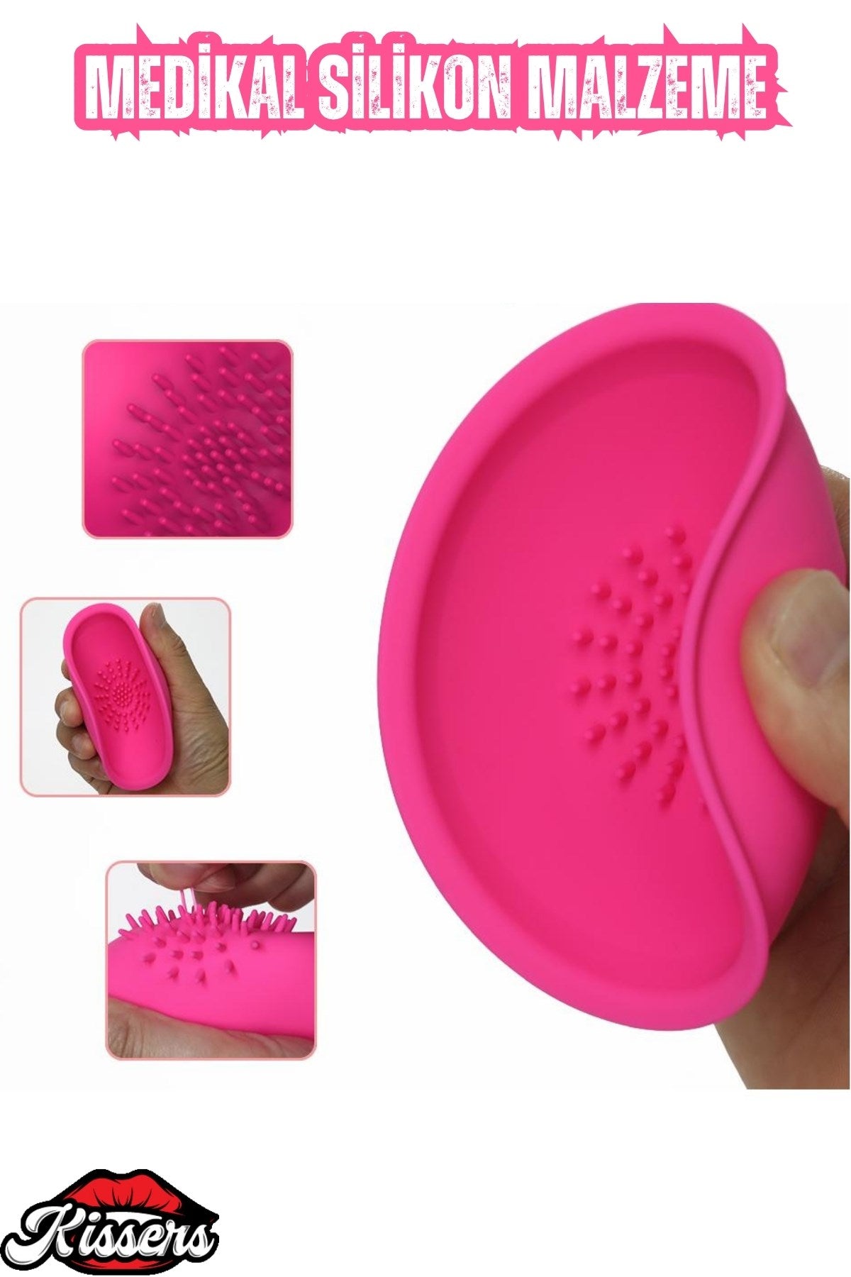 Ruby Şarjlı Uzaktan Kumandalı Meme Ucu Masajı Tırtıklı Göğüs Uyarıcı Vibratör