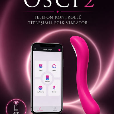 Lovense Dünyanin Her Yerinden Kontrol Edilebilen Osci 2 Telefon Kontrollü Güçlü Titreşimli Vibratör