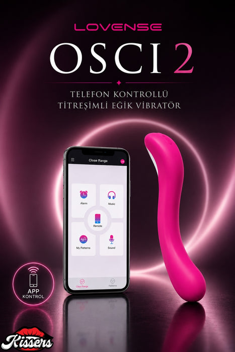 Lovense Dünyanin Her Yerinden Kontrol Edilebilen Osci 2 Telefon Kontrollü Güçlü Titreşimli Vibratör