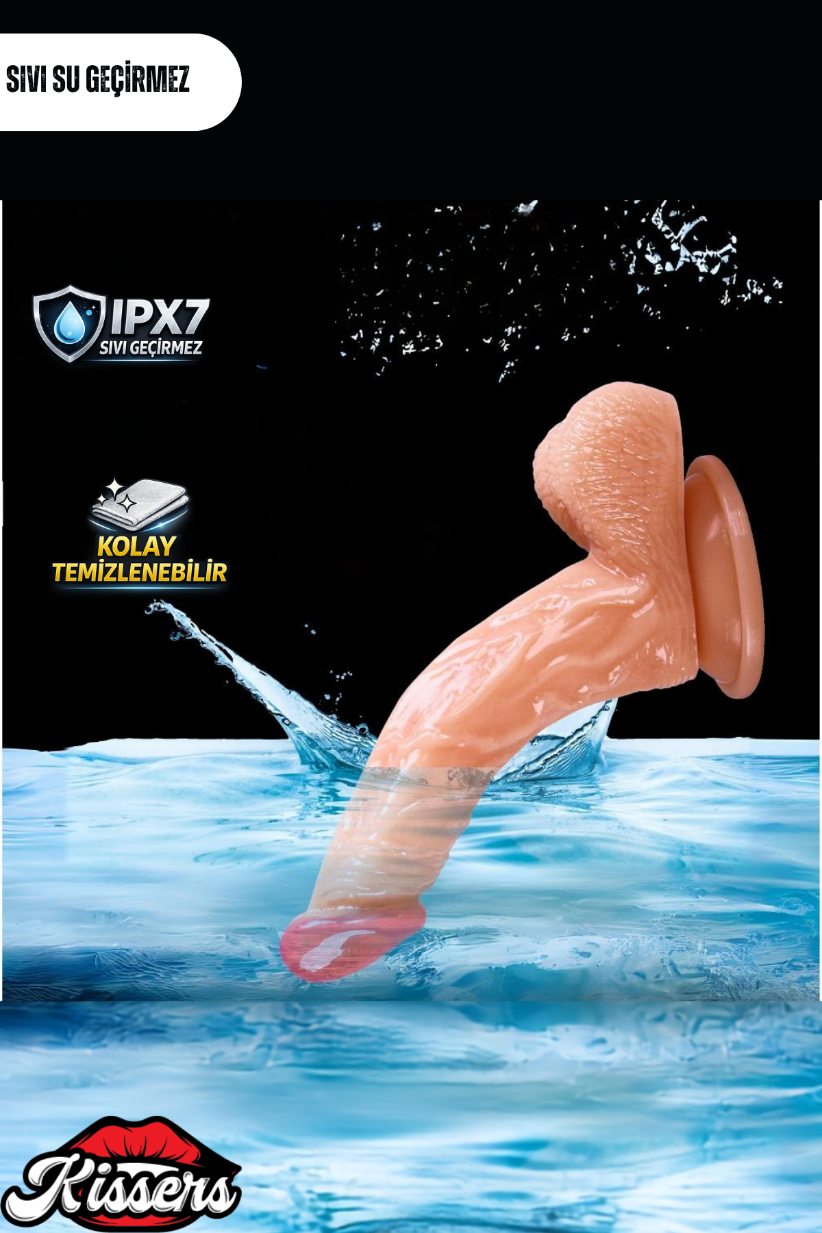 Gerçekçi Realistik Dokuda Vantuzlu Dildo Yapay Sert Penis 15 cm