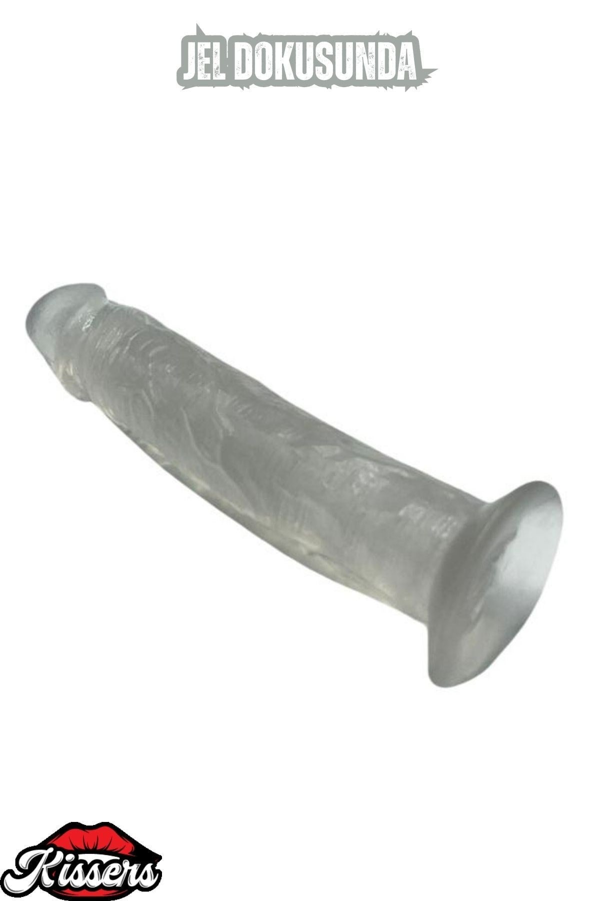 Ultra Realistik Damarlı Bükülebilir Vantuzlanabilir Jel Dokusunda beyaz Dildo Penis 19 Cm