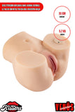 Sesli Titreşim Usb Şarjlı Anal Vajinal Isıtmalı 5.2 Kg 30 cm Beyaz Ten Sex Doll Realistik Kalça