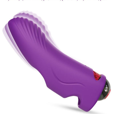 G Nokta ve Klitoris Uyarıcı Parmağa Takılabilir 9 Modlu Mini Vibratör Mor