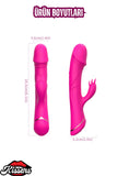 G Nokta ve Klitoris Uyarıcı 2 in 1 Rabbit Yapay Penis Vibratör