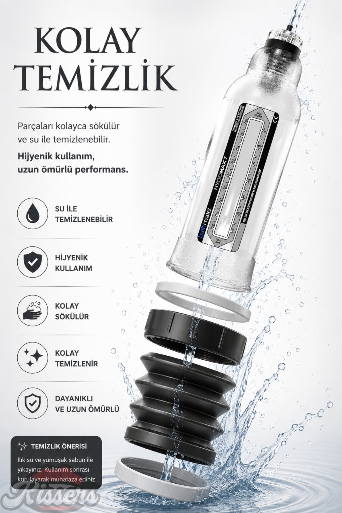 Bathmate Etkili Ultra Güçlü Hidroponik Hydro 7 Penis Pompası