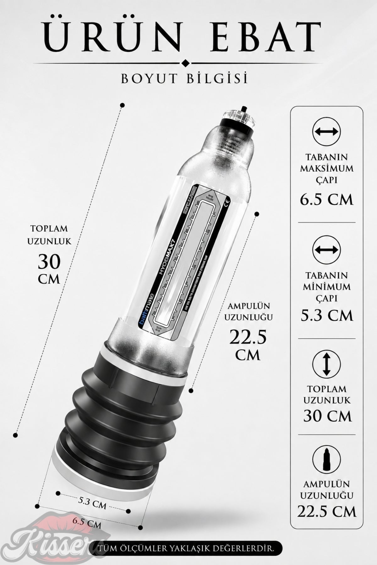 Bathmate Etkili Ultra Güçlü Hidroponik Hydro 7 Penis Pompası