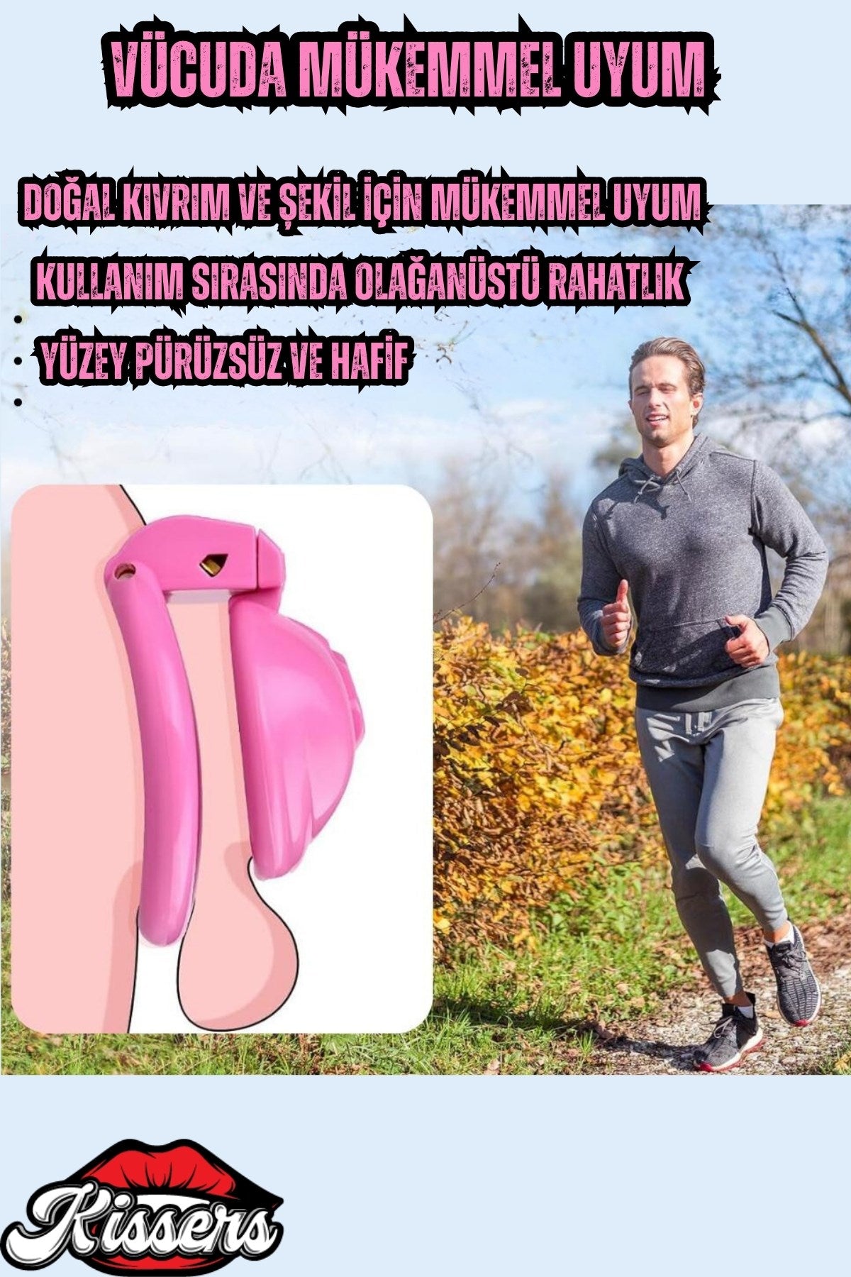 Vajina Görünümlü Plastik Penis Kilidi Bekaret Cihazı Chastity Cock Cage Penis Esaret Kafesi