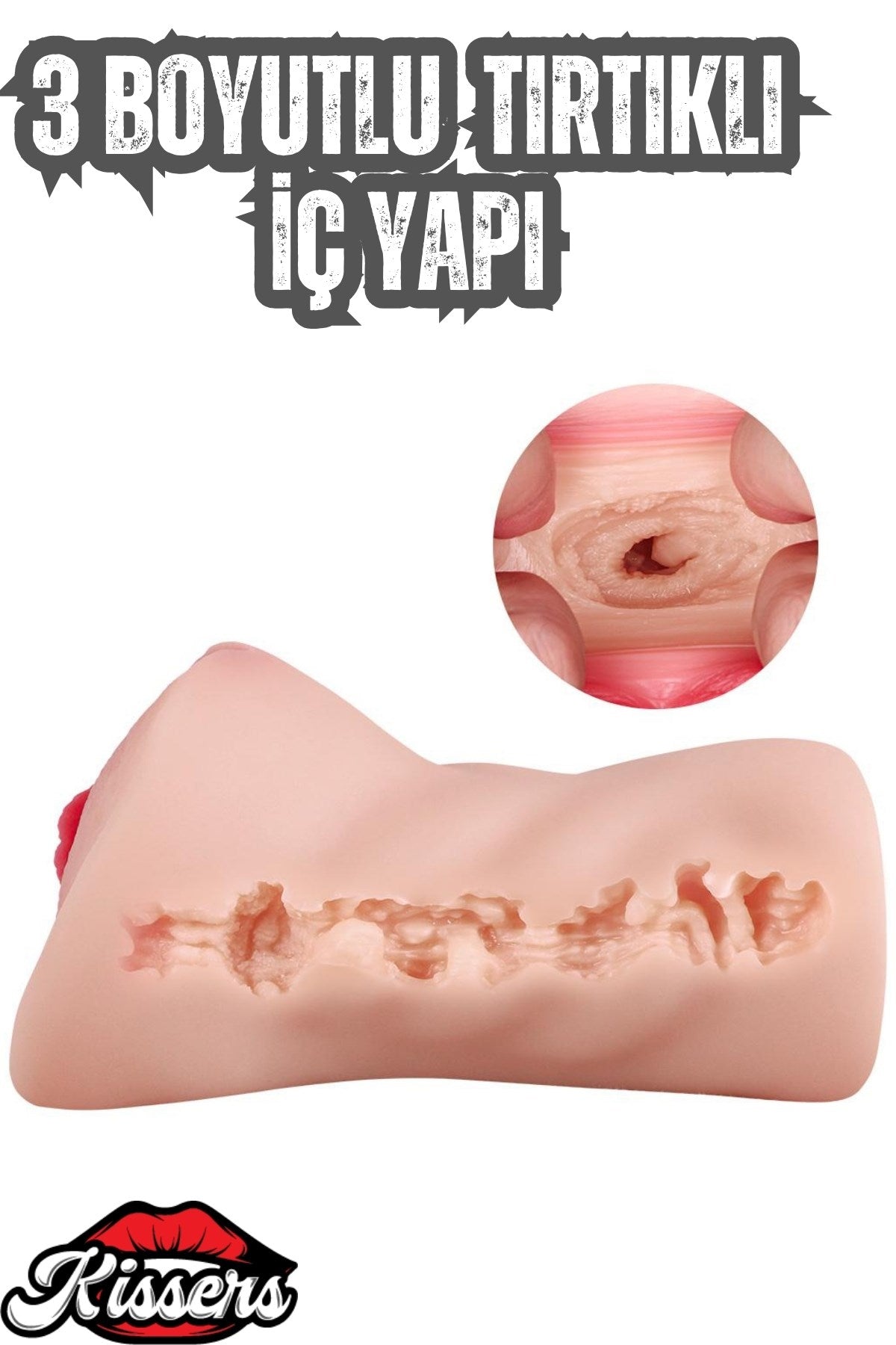 Vajinal Girişli Titreşimli Vajina Cinsel Oyuncak Saklanabilir Realistik Vajina Mastürbatör Ten Renk