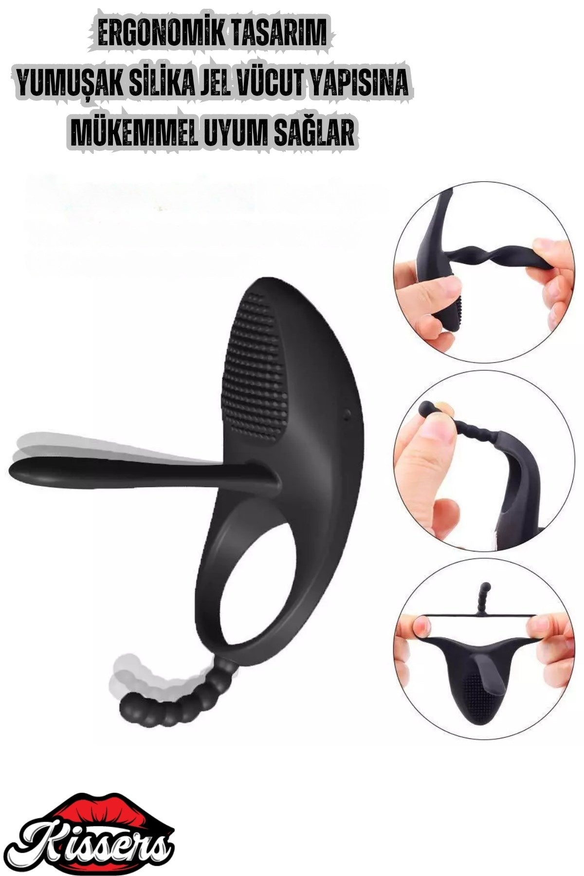 Uzaktan Kumandalı Testise Geçirmeli G Noktası Ve Klitoris Uyarıcılı Vibratör Penis Halkası