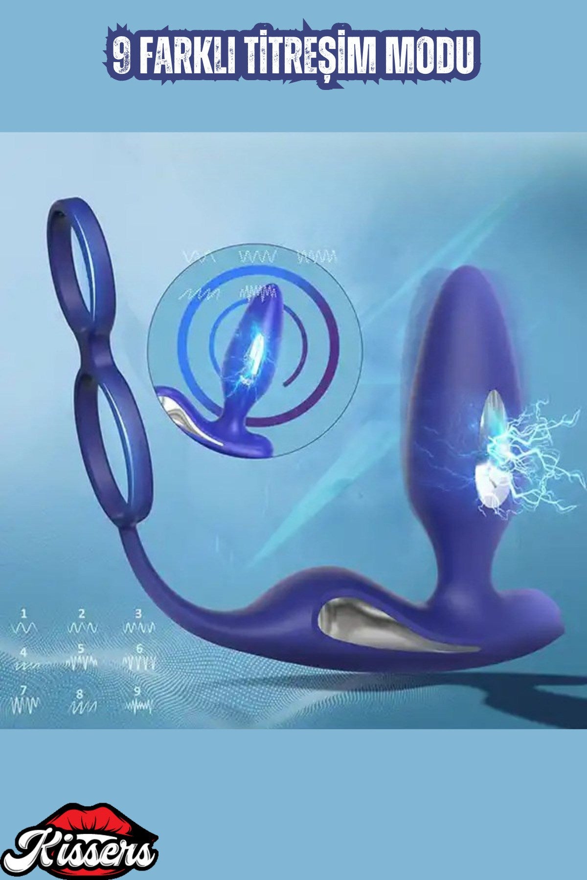 Penis Halkalı ve Şok Özellikli Anal Vibratör