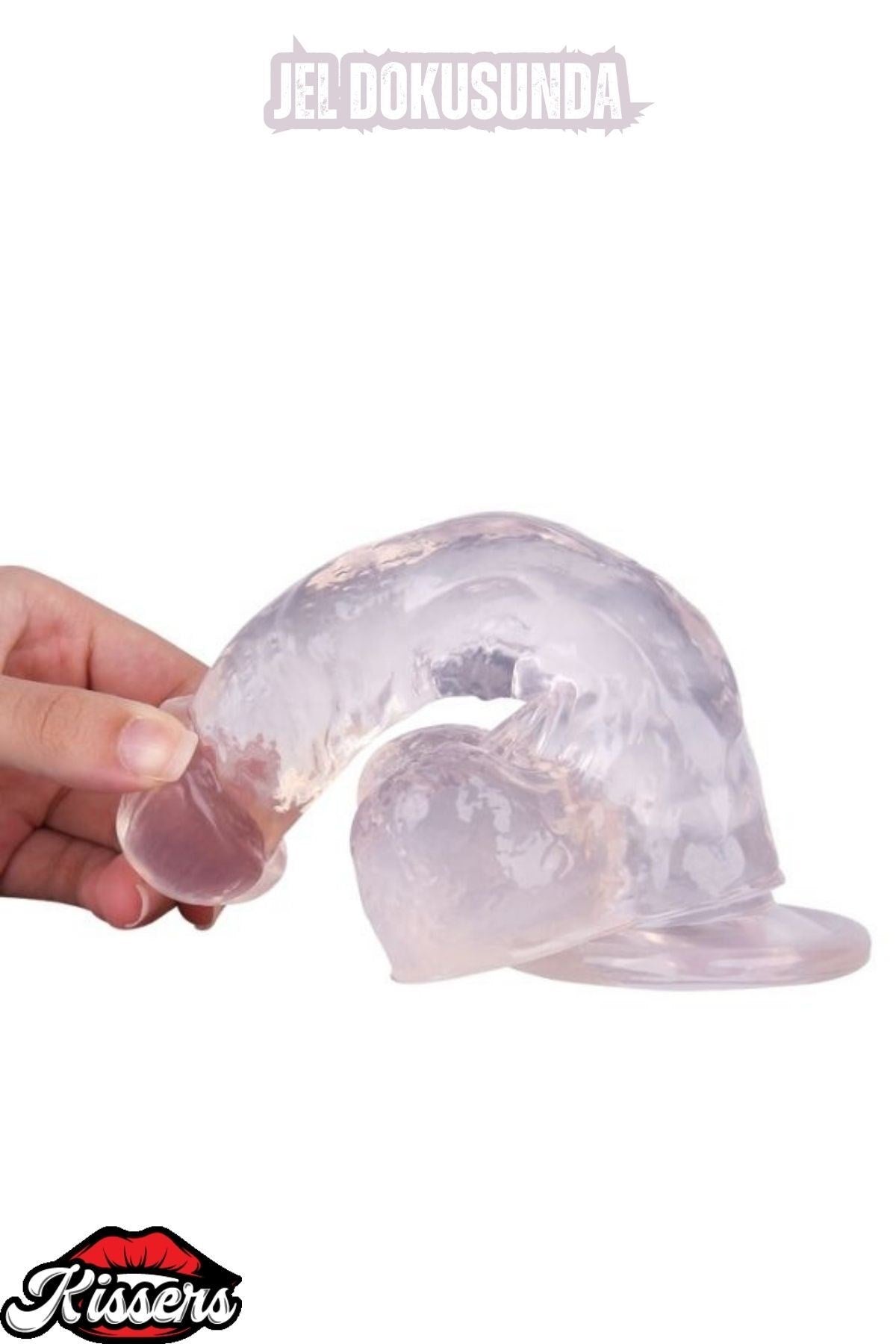 Ultra Realistik Damarlı Bükülebilir Vantuzlanabilir Jel Dokusunda Beyaz Dildo Penis 18 Cm