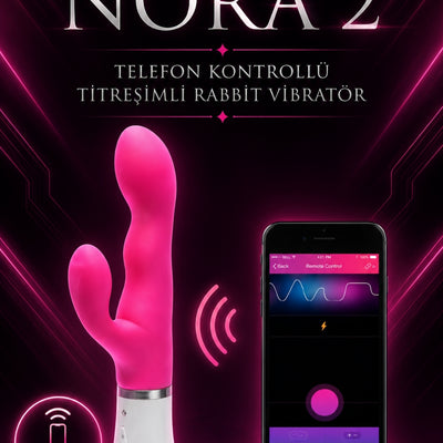 Lovense Dünyanin Her Yerinden Kontrol Edilebilen Nora Telefon Kontrollü Güçlü Tavşan Titreşimli Vibratör