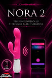 Lovense Dünyanin Her Yerinden Kontrol Edilebilen Nora Telefon Kontrollü Güçlü Tavşan Titreşimli Vibratör