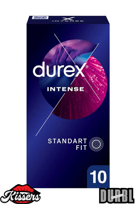 Durex Intense 10’lu Paket Tırtıklı Uyarıcı Prezervatif Isıtıcı Etkili