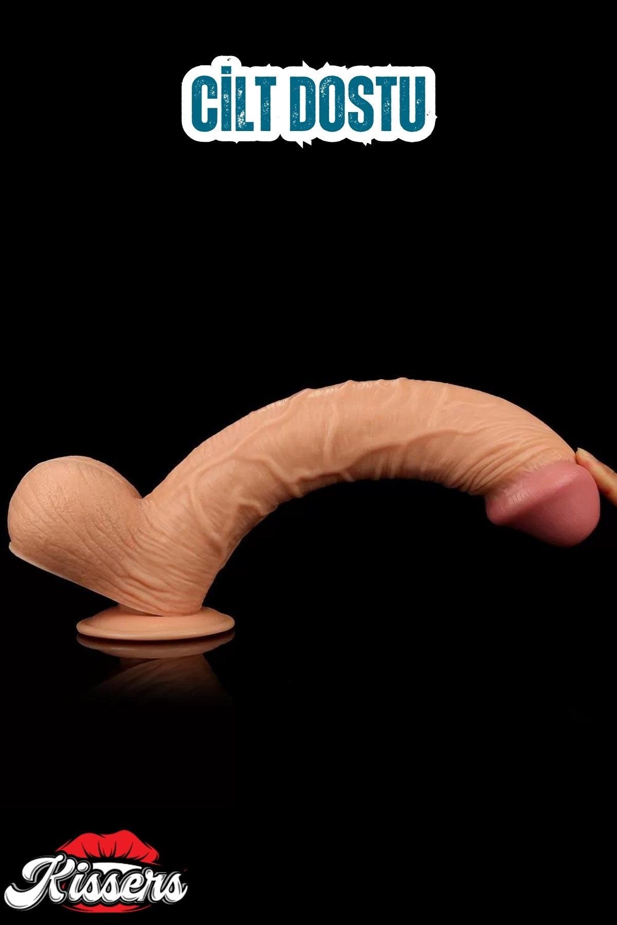Cinsel Oyuncak Gerçekçi Et Dokusunda Realistik Büyük Boy Kalın Penis Dildo 33 Cm